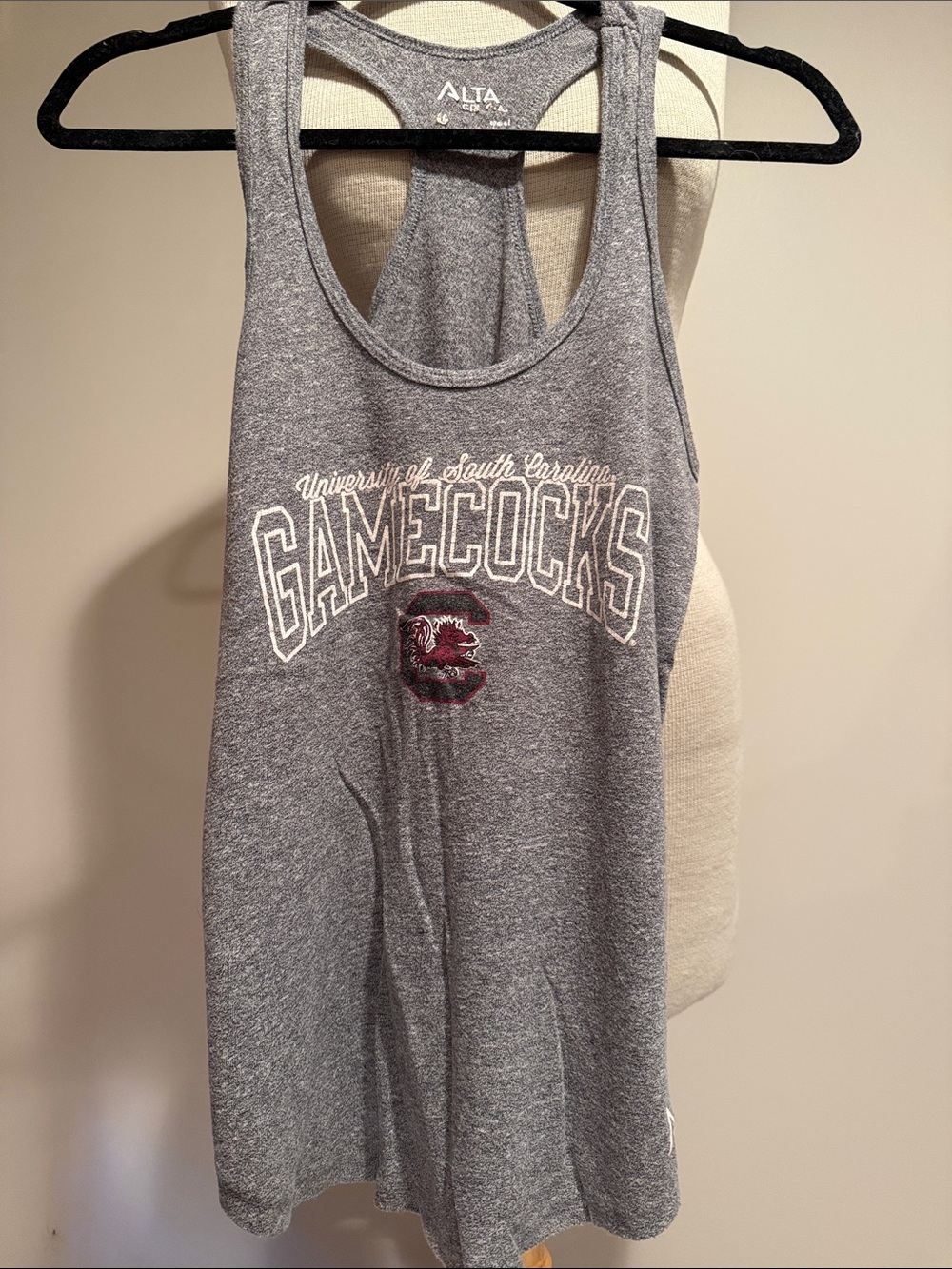 University of South Carolina Gamecocks Gray Racerback Tank Top